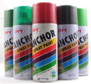 SPRAY PAINT - ENAMEL - GLOSS BLACK 250 GRAM 